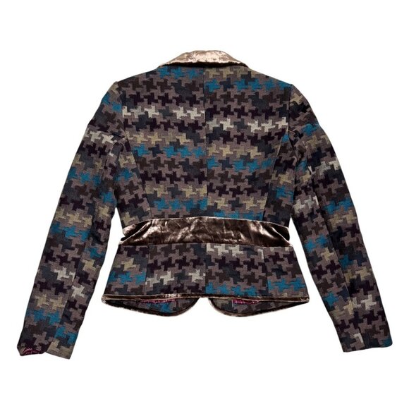 WALTER Luxury Wool Blend SILK Lined Business Casual Blazer Jacket Womens Size 8 - Picture 3 of 7